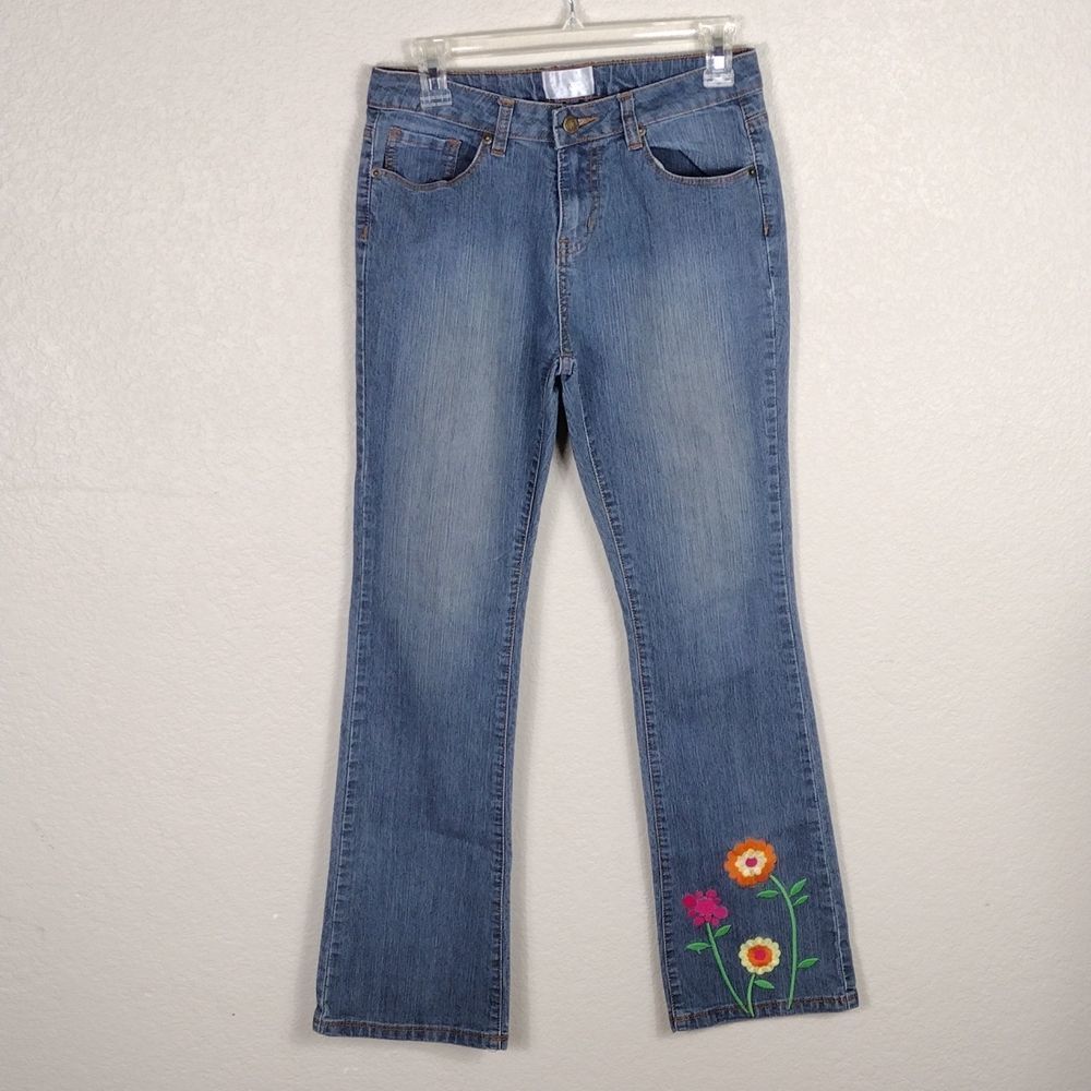 Pony Tails 🌟 4 For $15 Embroidered Bootcut Denim  Jeans Inseam 31"